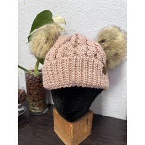 C.C‎ Rose Color kids Beanie With Pums